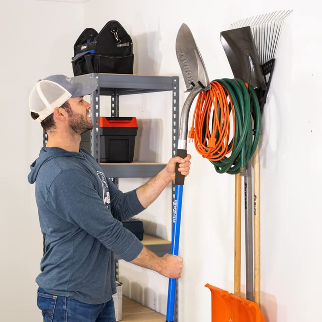 StoreYourBoard Heavy-Duty Garage & Garden Tool Wall Mount Hook - 50 lb Capacity Steel Rack for Shovels, Rakes & Yard Tools - Perfect for Garage Organization, Shed Storage & Outdoor Equipment Hanging