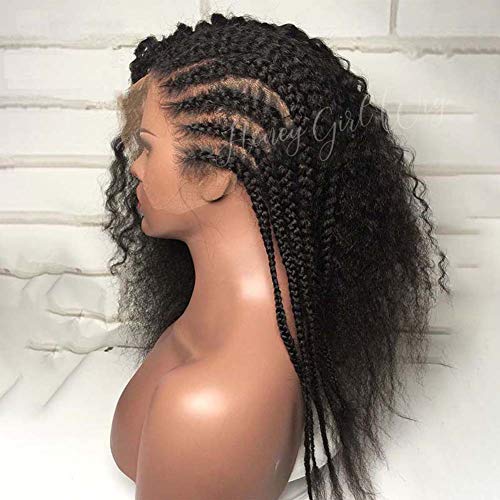 13x4 Lace Front Wigs Human Hair 10A Grade - Virgin Deep Curly 130% Density with Bleached Knots & Baby Hair for Black Women | Natural Color 10