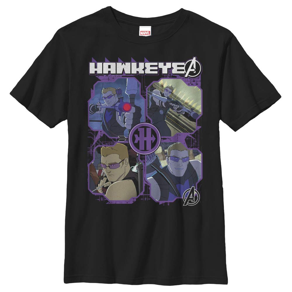 Marvel Hawkeye Avengers Graphic T-Shirt for Boys - Superhero Costume, Cosplay & Casual Wear - Kids Superhero Tee for Halloween, Birthday & Everyday Outfits