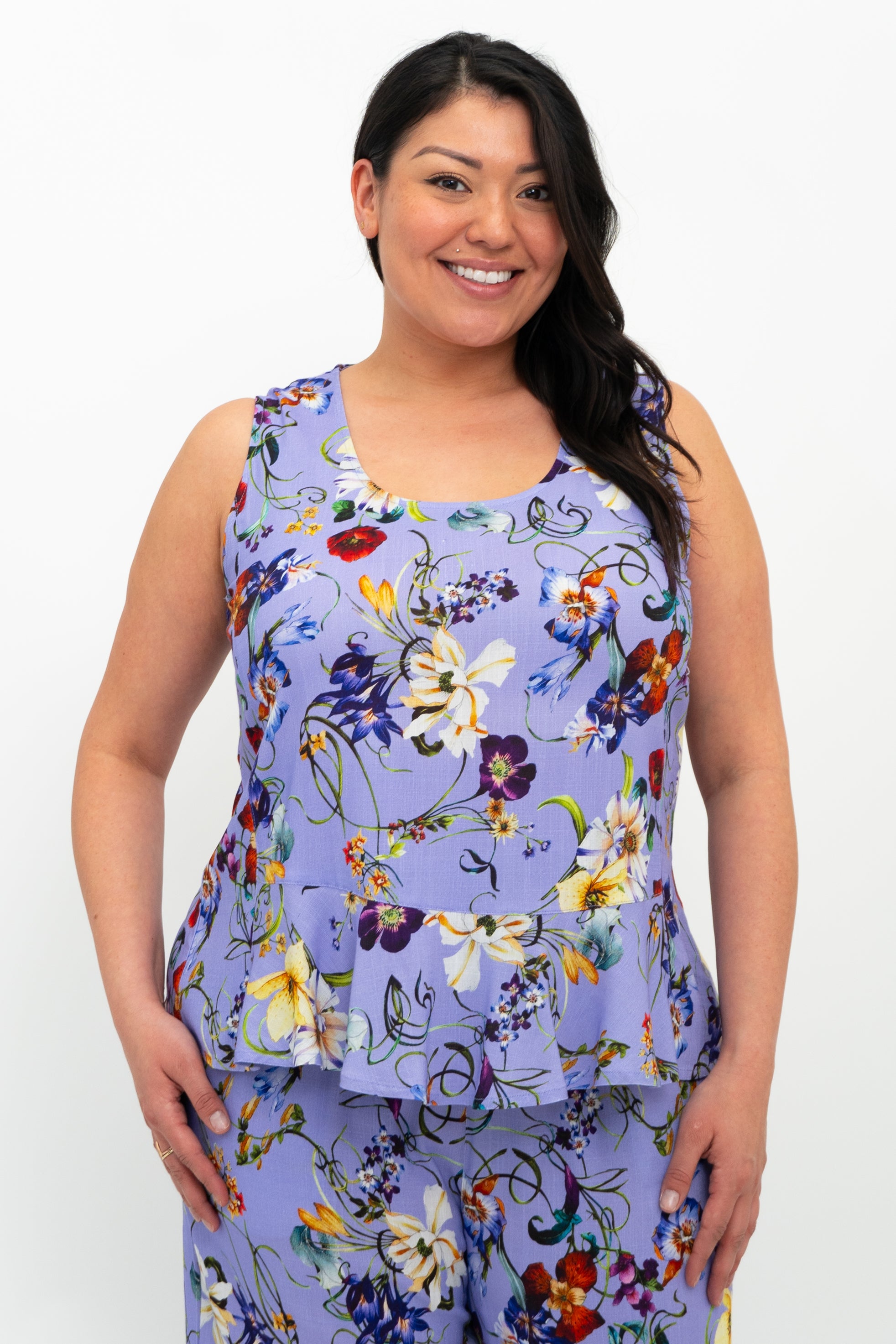 Ginny Tank Top - Soft Linen Bamboo Blend Women's T-Shirt for Summer Casual Wear & Layering