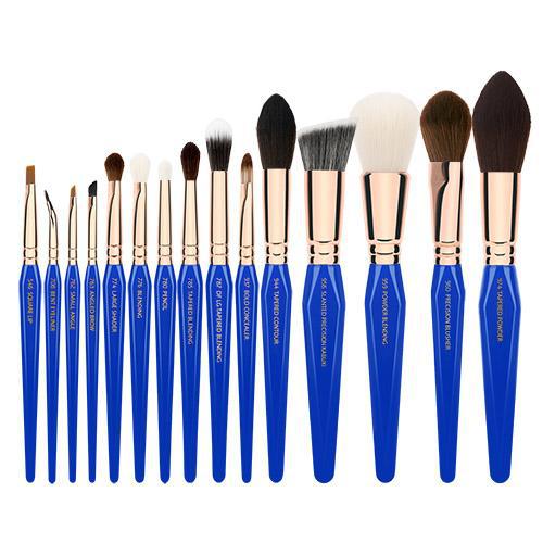 Bdellium Tools Golden Triangle Phase II 15-Piece Professional Makeup Brush Set for Eyeshadow, Blending & Contouring - Perfect for Makeup Artists & Beginners