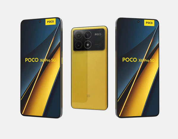 Xiaomi Poco X6 Pro 5G Smartphone - 256GB ROM 8GB RAM, Dual SIM GSM Unlocked (Yellow) | Fast Performance for Gaming & Streaming | Perfect for Travel & Work
