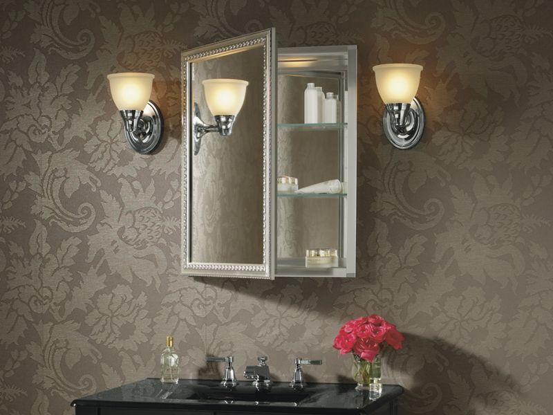 20 x 26 Inch Aluminum Medicine Cabinet with Mirrored Door - Rustproof Bathroom Storage - Perfect for Bathroom, Bedroom & Vanity Organization (Model: CB CLW2026SS by Kohler)