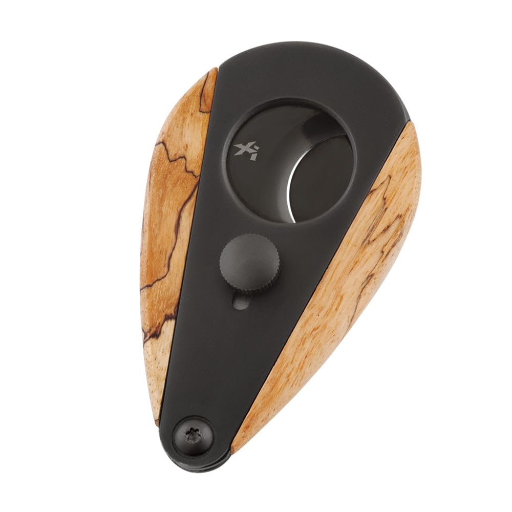 Premium XIKAR Xi3 Spalted Tamarind Cigar Cutter - Sharp Stainless Steel Blades for Perfect Cuts | Ideal for Cigar Aficionados & Luxury Smoking Accessories