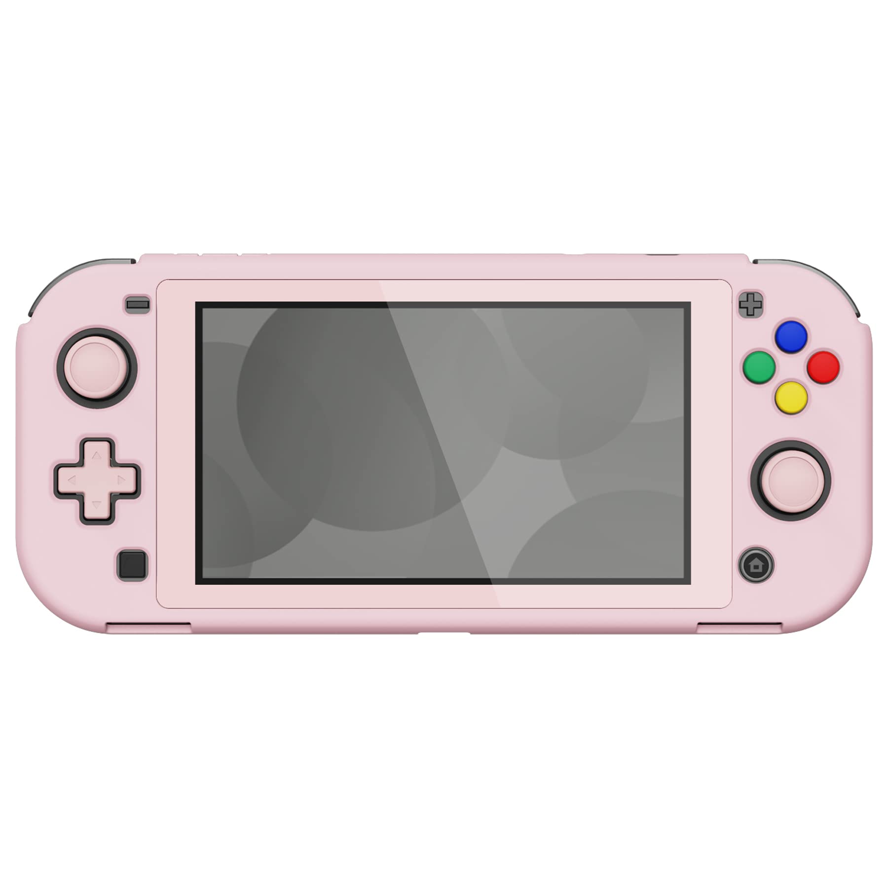 eXtremeRate PlayVital Protective Grip Case for Nintendo Switch Lite - Cherry Blossom Pink Hard Cover with Tempered Glass Screen Protector | Durable Protection for Gaming On-The-Go, Travel & Daily Use
