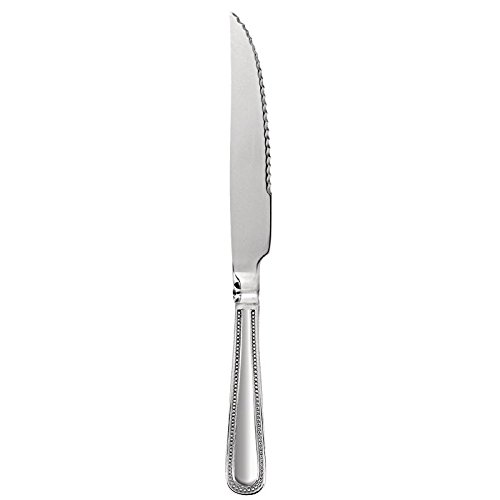 Premium Olympia Bead Steak Knives Set - 4-Piece Serrated Stainless Steel Steak Knives for Steak Lovers - Perfect for BBQ, Dinner Parties & Fine Dining Experience