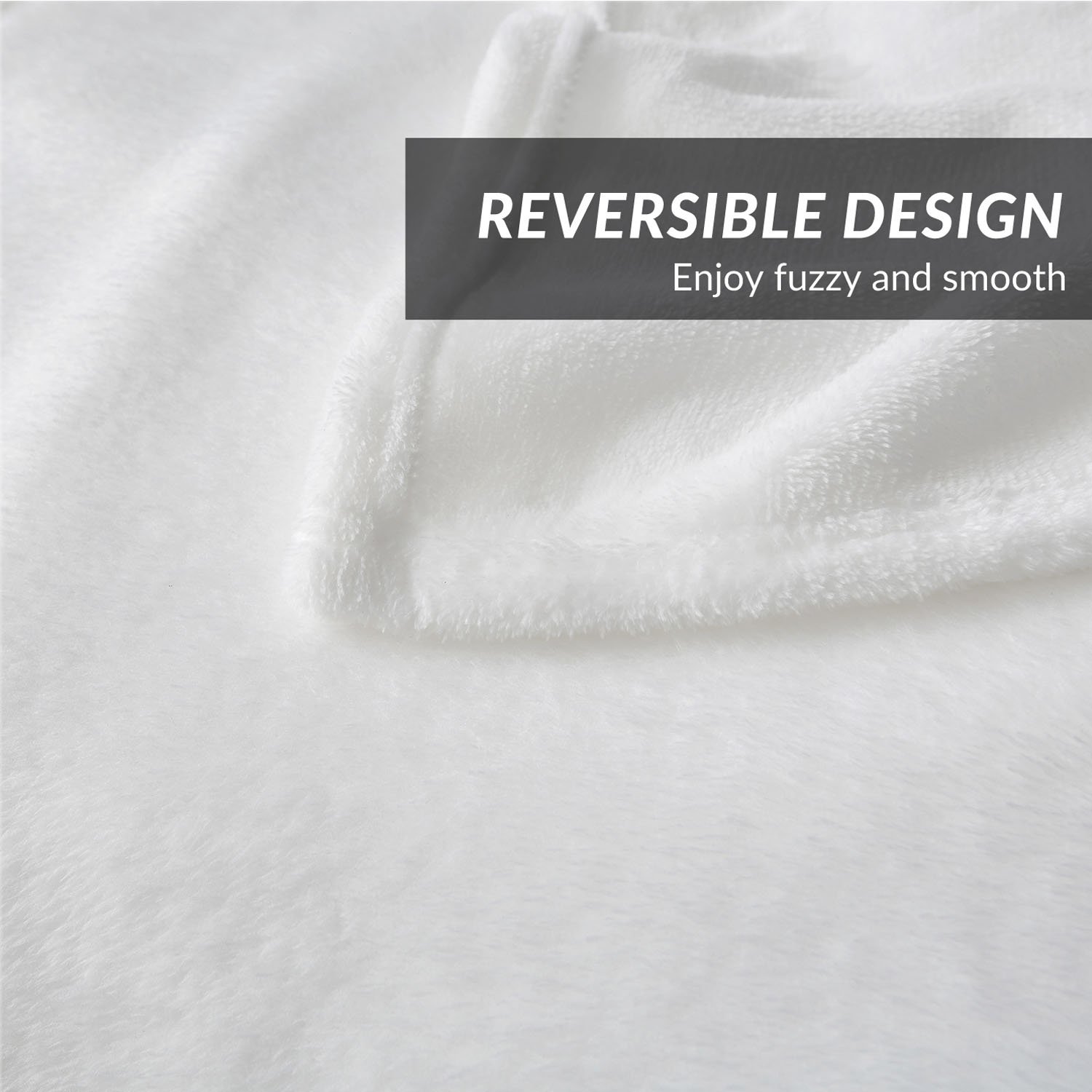Bedsure 300GSM Fleece Blanket - Ultra Soft & Cozy Twin Size Plush Blanket (60x80 Inches) in White | Lightweight Warm Throw for Bed, Sofa, Couch | Perfect for Home, Travel & Camping | Machine Washable