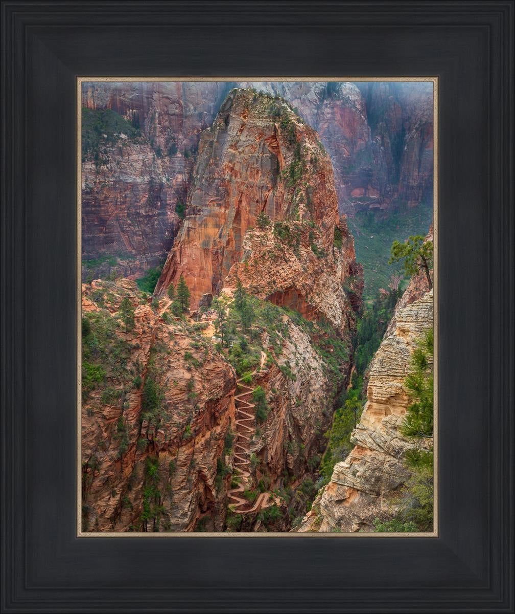 Angels Landing by Julie Kerr - Stunning Landscape Art Print for Home & Office Decor | Perfect for Living Rooms, Bedrooms, and Gifts
