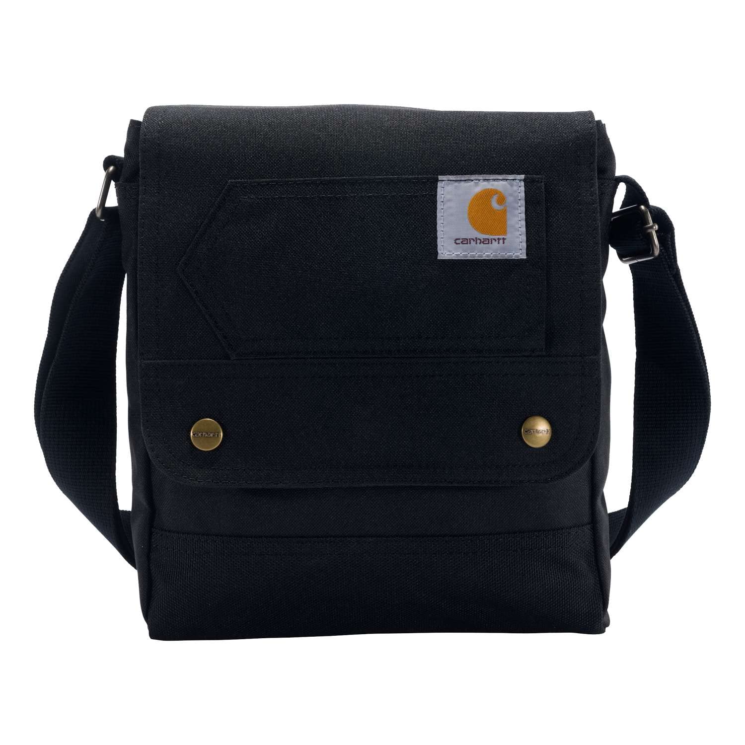 Carhartt Durable Adjustable Crossbody Bag with Flap Over Snap Closure - Perfect for Travel, Hiking & Everyday Use