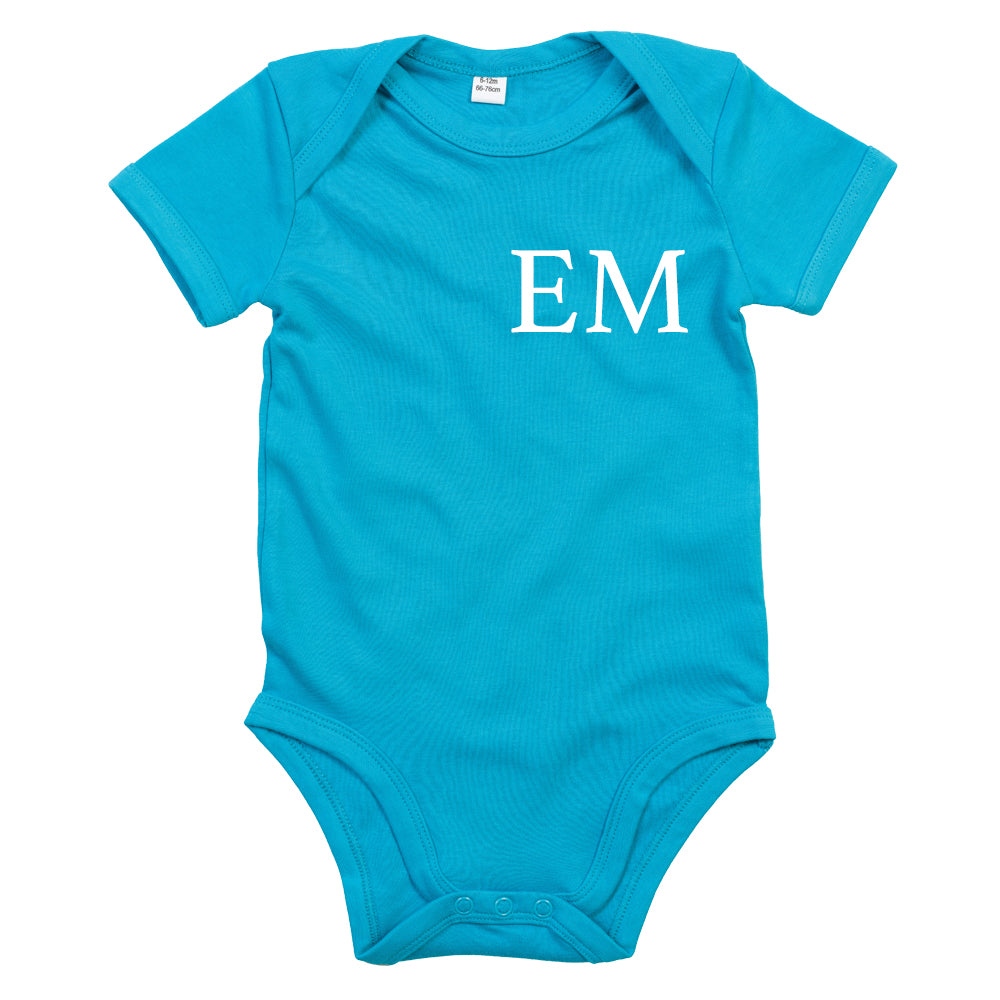 Personalized Baby Vest with Initials - Classic Cotton MRK X Design for Newborns & Infants - Perfect for Baby Showers, Birthdays & Photo Shoots