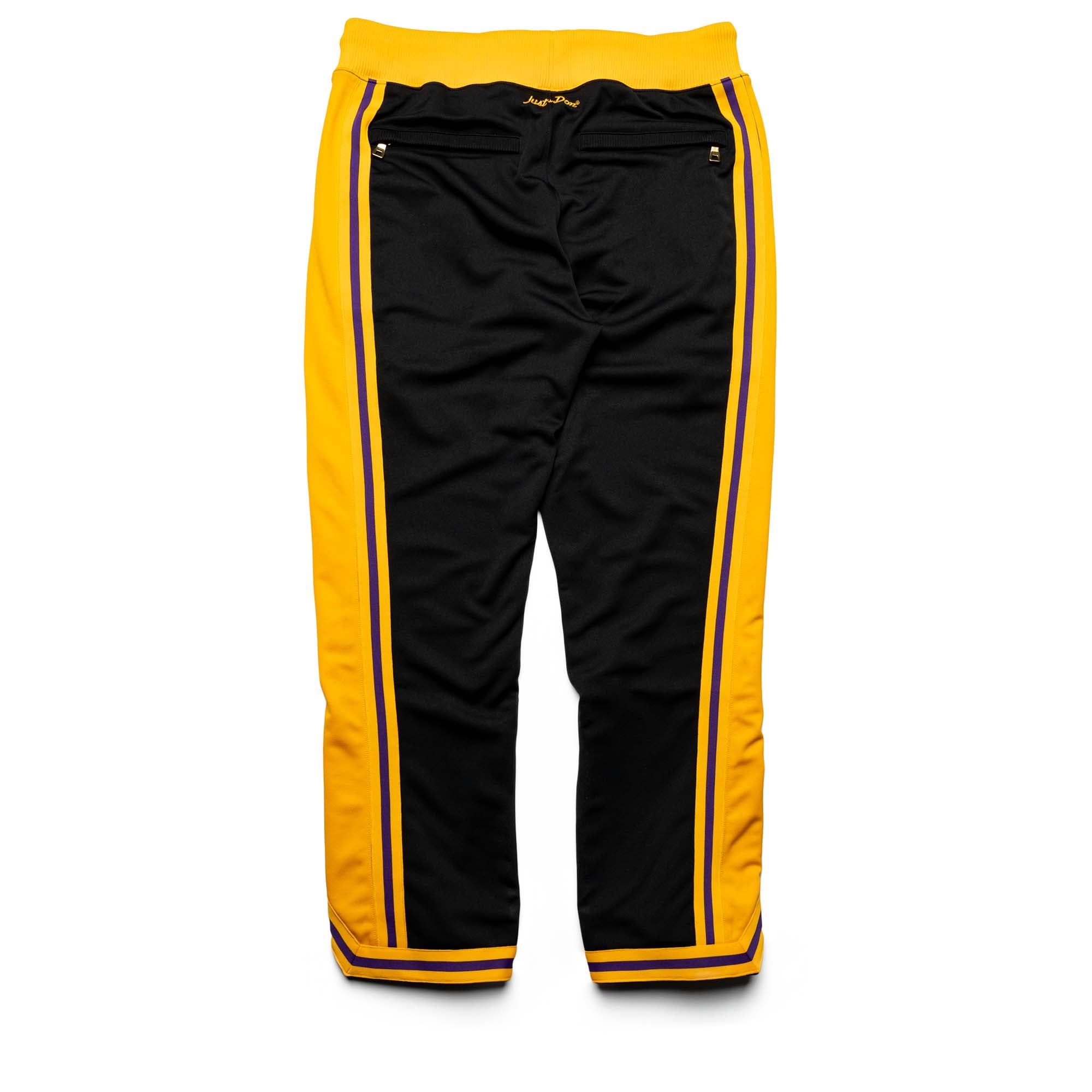 Just Don Los Angeles Lakers Black & Yellow Basketball Pants - Men's NBA Streetwear for Casual Wear & Game Day Outfits