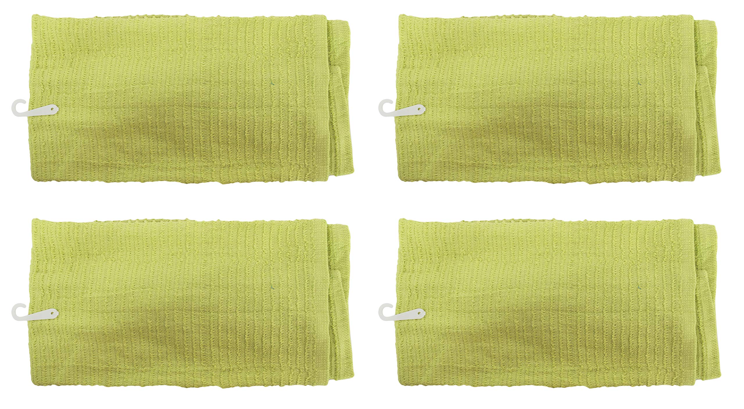 4-Pack Green Kitchen Towels - Multipurpose & Easy Care for Cooking & Cleaning