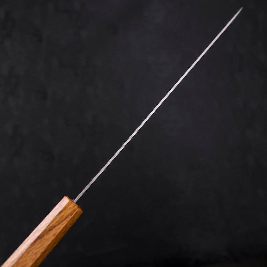 Premium AUS-10 Sujihiki Japanese Slicing Knife 240mm - Nashiji Damascus Steel Blade with Oak Handle - Perfect for Sushi, Sashimi & Meat Carving
