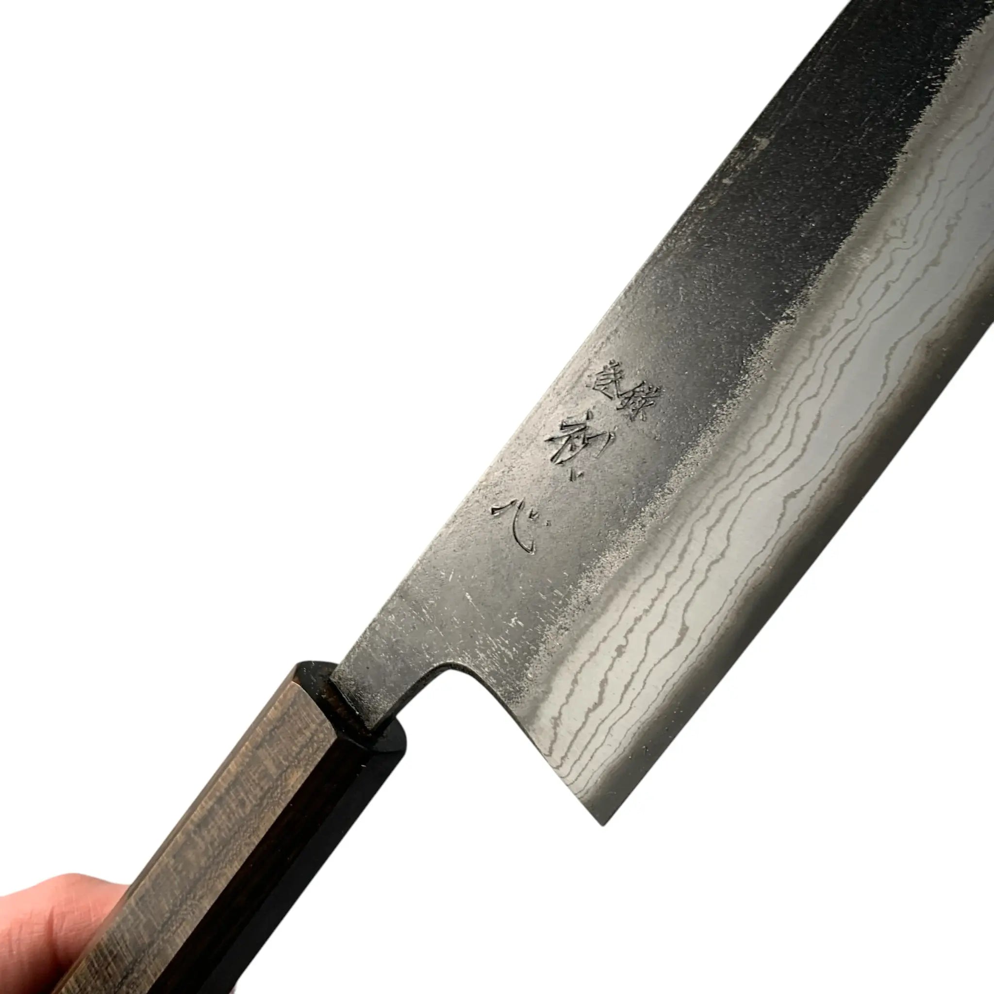 Premium Hatsukokoro Kumokage Blue #2 180mm Santoku Knife - Japanese High Carbon Steel Chef Knife for Slicing, Dicing & Chopping - Perfect for Home Kitchen & Professional Chefs
