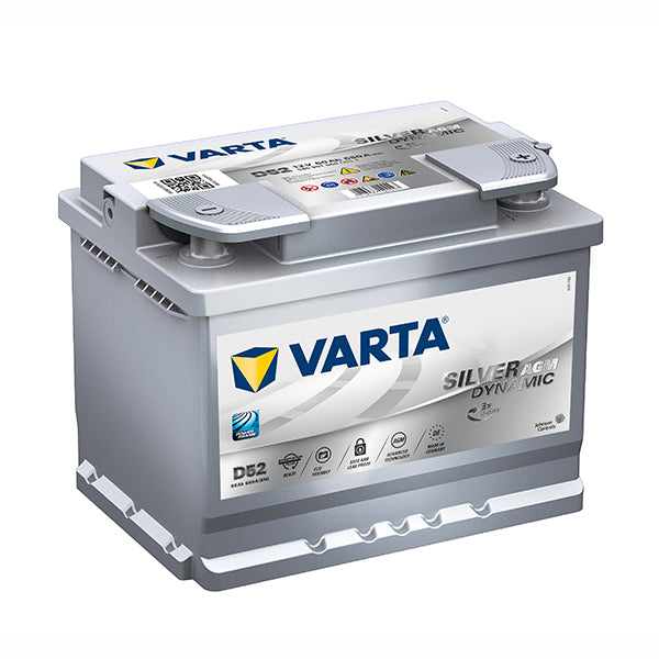 Varta DIN55L Silver Dynamic AGM Battery 680CCA - High-Performance Car Battery for Trucks, SUVs & Marine Vehicles - Reliable Power for Cold Weather Starts & Heavy-Duty Applications