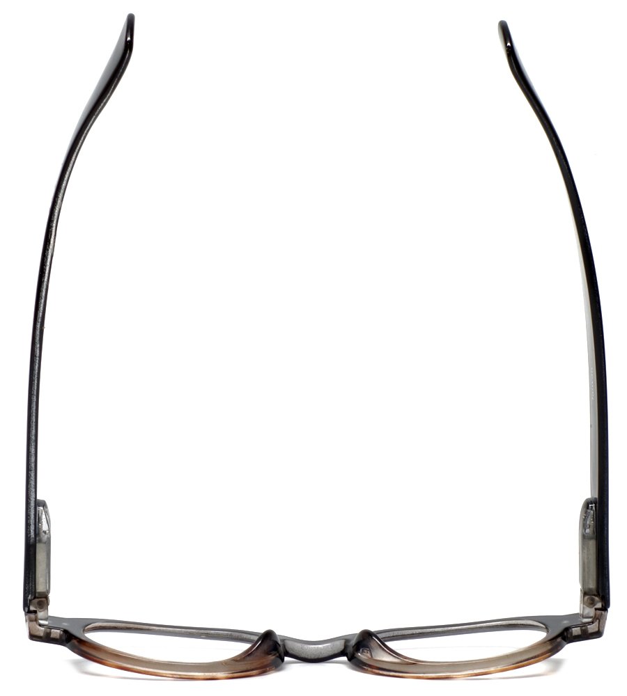 Calabria 4372 Black Tortoise +6.00 Oval European Reading Glasses with Case - Stylish 2-Tone Design for Reading, Computer Work & Fashion Accessory