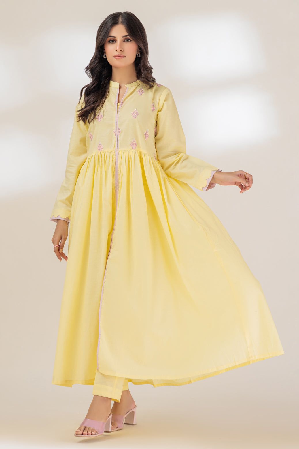 Premium Cambric Yellow 2-Piece Stitched Suit for Men - Formal Office Wear & Special Occasions | Bonanza