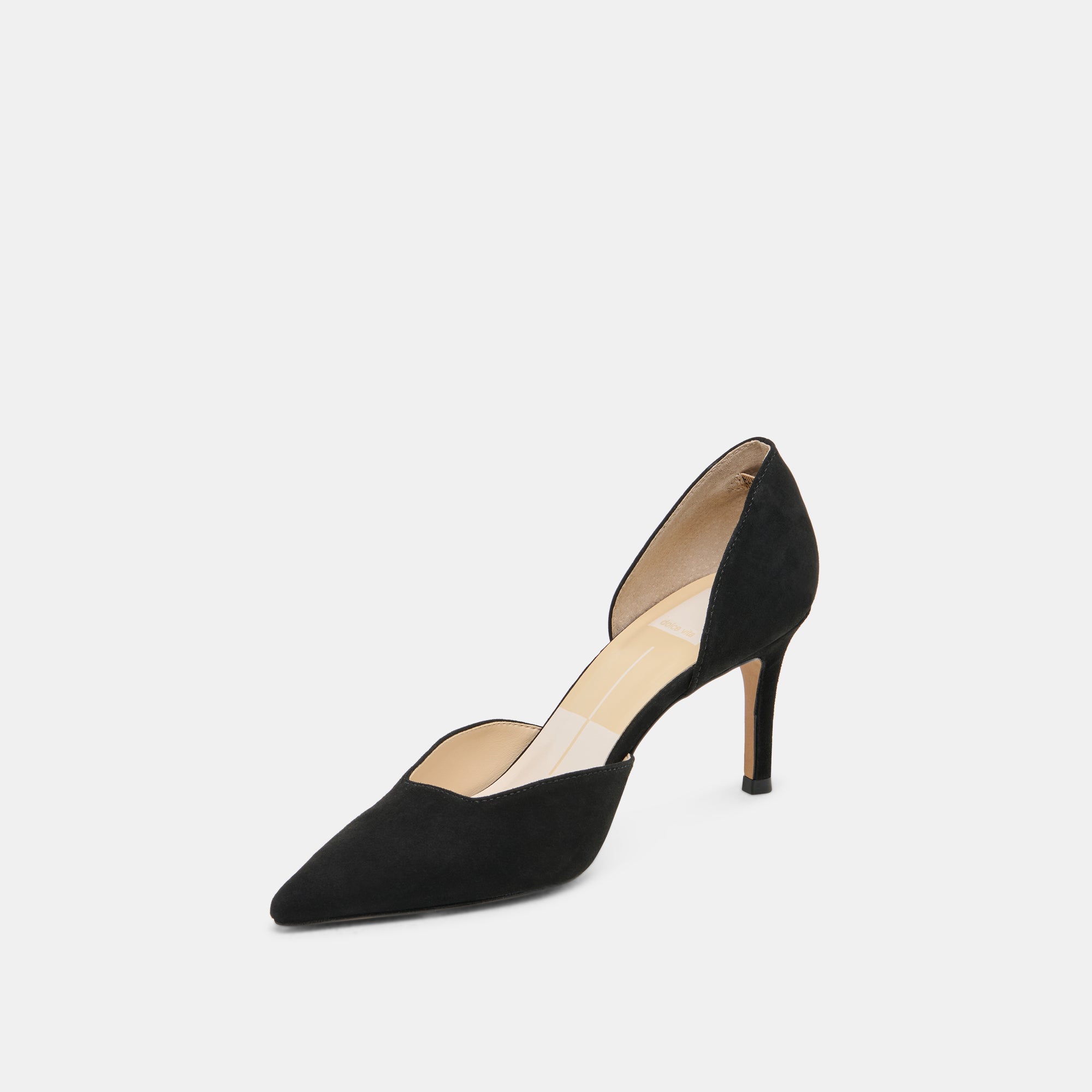 ELOY Women's Onyx Suede High Heels - Elegant Pointed Toe Stiletto Pumps for Party, Wedding & Evening Events