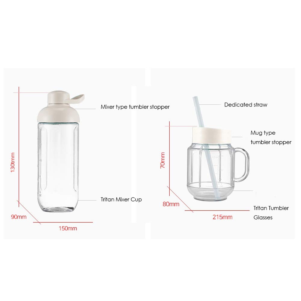 Retro Mini Blender 600mL - BPA Free Tritan Jar, 220V Smoothie & Ice Crusher, Cream Color - Perfect for Small Kitchens, Dorms, Offices & Healthy Smoothie Making