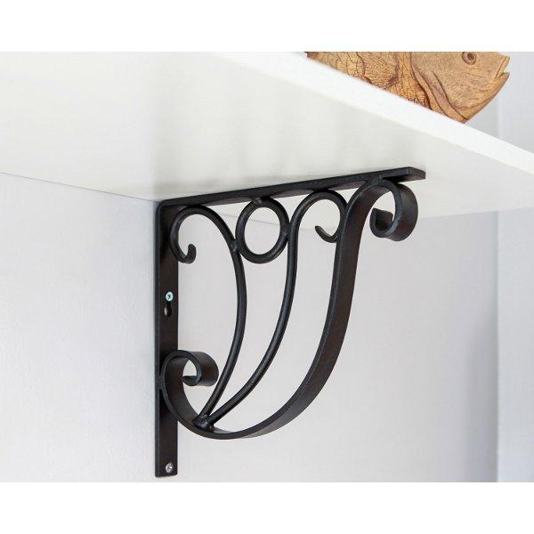 Heavy Duty Stainless Steel Ionic Shelf Bracket - Rustproof Wall Mounted Brackets for Floating Shelves, Kitchen, Bathroom & Garage Storage (Set of 4) - Perfect for Home Organization & DIY Projects