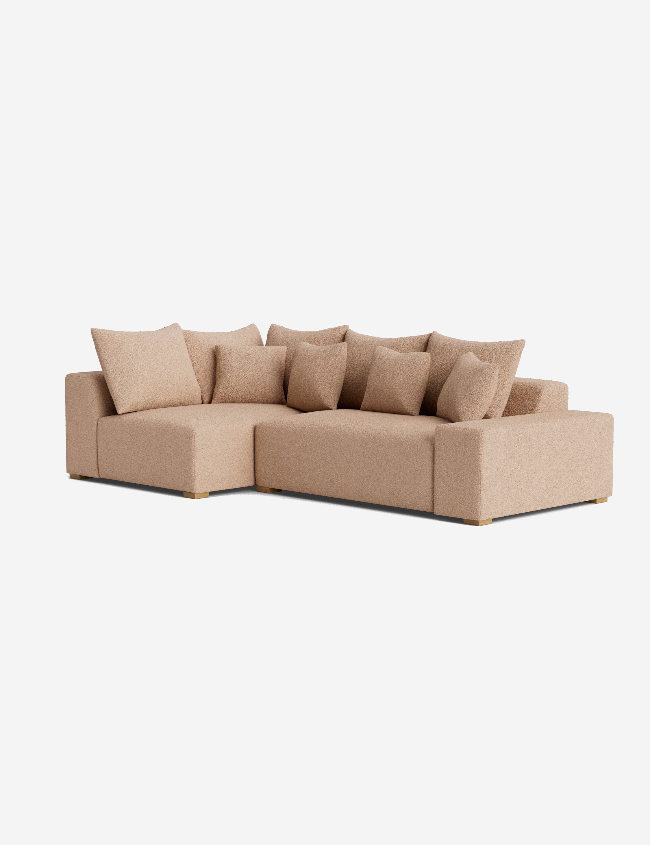 Stylish Clayton Sectional Sofa - Modern L-Shaped Couch for Living Room, Home Theater & Lounge Areas | Comfortable Fabric Upholstery & Spacious Seating
