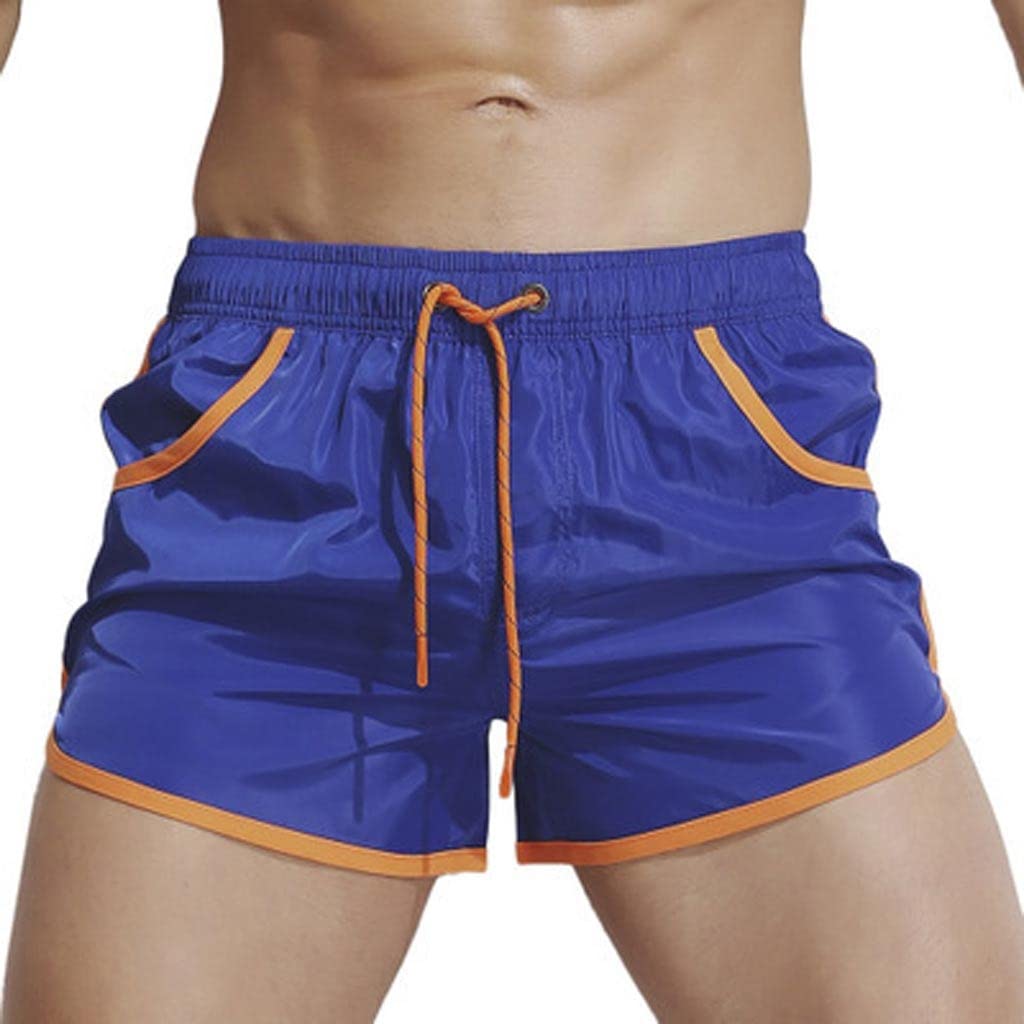 Men's Quick Dry Swim Trunks - XX-Large Blue Summer Beach Shorts for Swimming, Surfing, Running & Sports | Lightweight Comfortable Swimwear for Vacation, Pool Party & Outdoor Activities