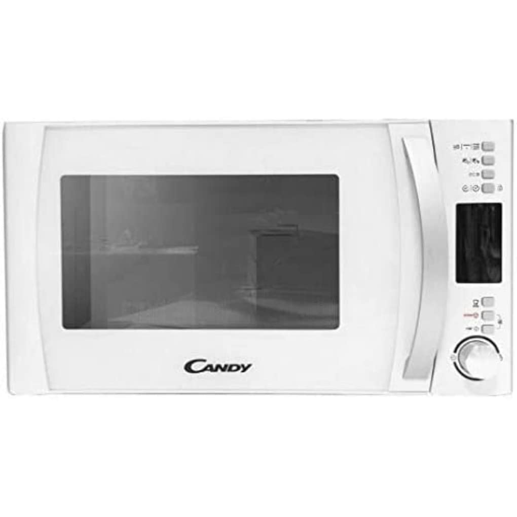 800W 22L White Digital Microwave Oven with 5 Power Levels & 10 Auto Menus - Child Lock, Silent Mode, Eco Function, Quick Start, Auto Defrost - Perfect for Dorms, Offices, and Small Kitchens