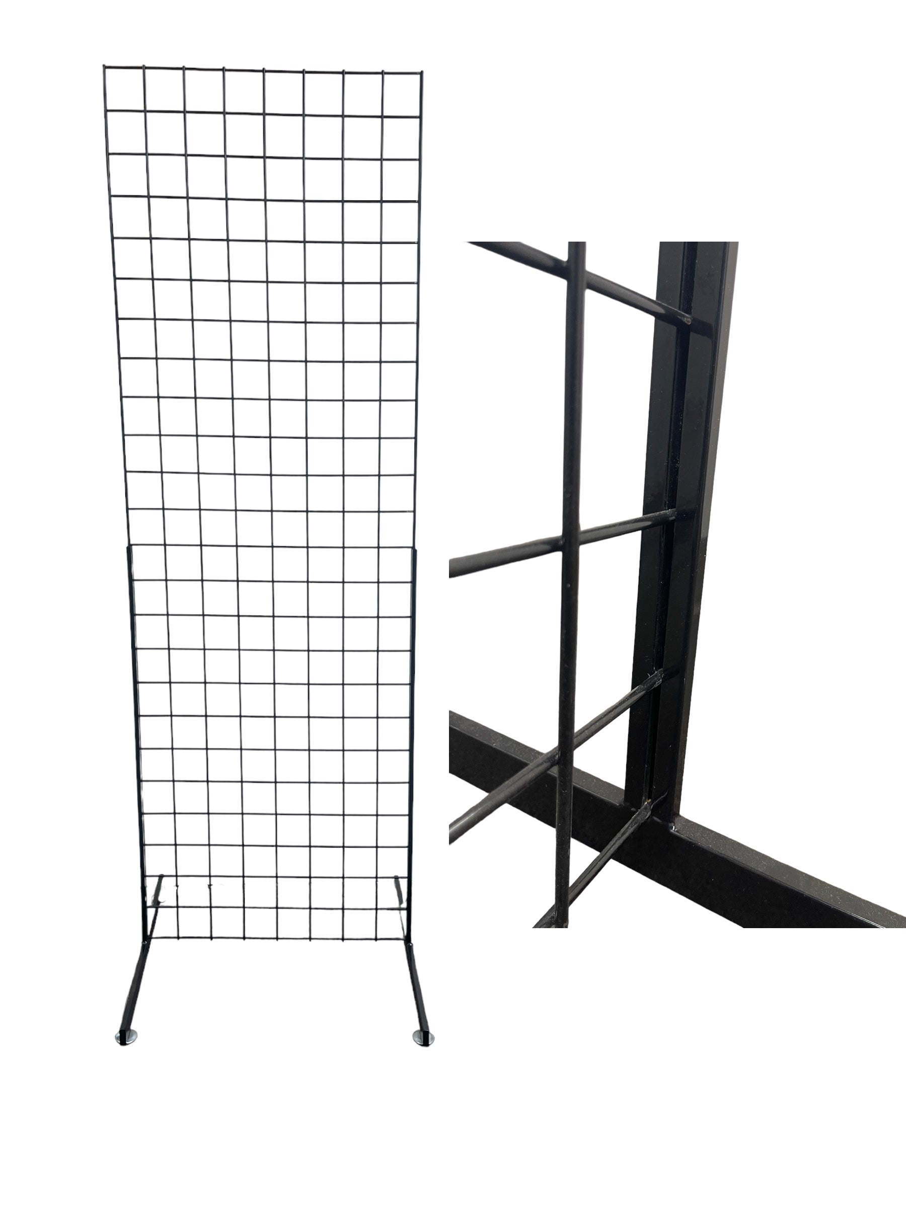 EZ Slide-On Gridwall Legs - Pack of 3 Sets - No Tools Required - Perfect for Retail Stores & Boutique Displays