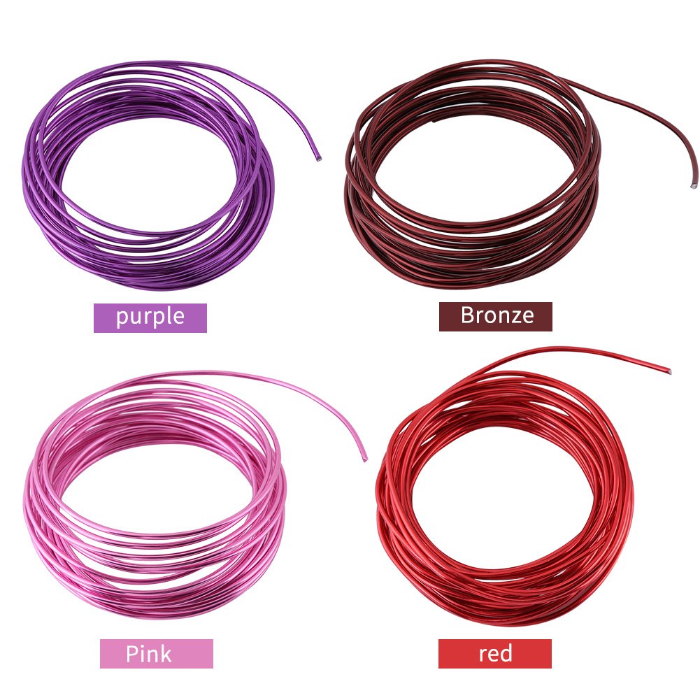 5 Meters Bonsai Training Wire, Anodized Aluminum Craft Wire for Sculpting, Armature & Jewelry Making - Oxidation Resistant Bronze Wire (Perfect for DIY Art Projects, Plant Shaping & Handmade Accessories)