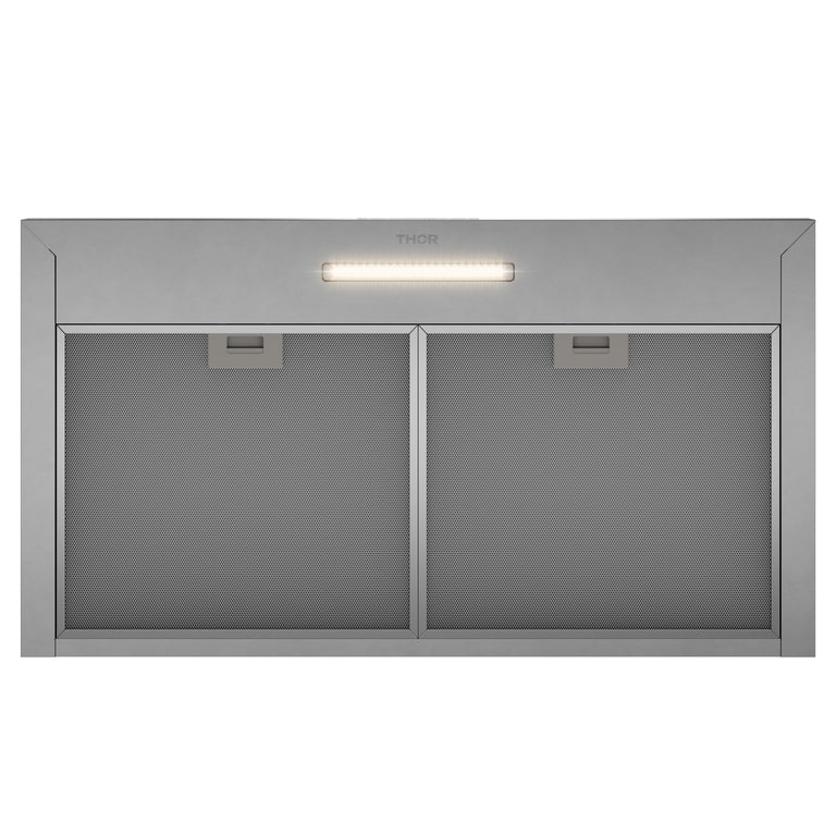 THORE 36 Inch Modern Pyramid Shape Wall Mount Range Hood - Stainless Steel Kitchen Vent Hood with LED Lights - Perfect for Contemporary Home Kitchens (Model ARH36P)