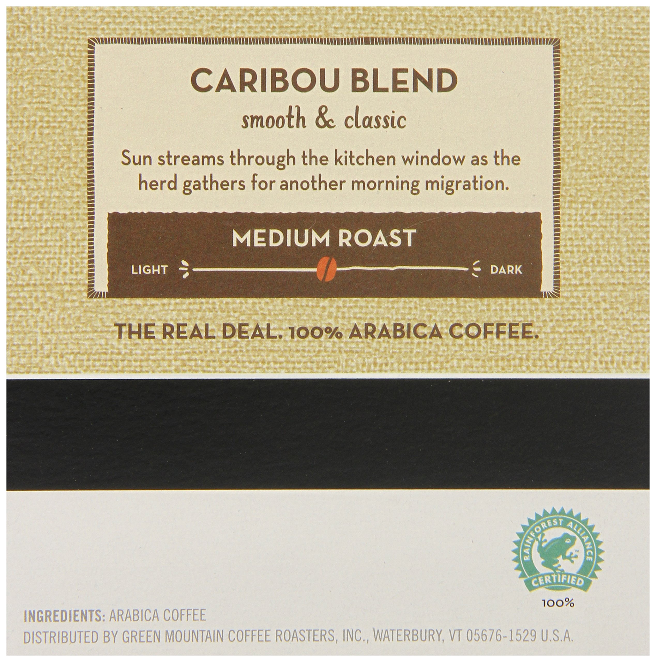 Premium Caribou Blend Coffee K-Cups for Keurig Brewers - Medium Roast, 36 Count (3 Packs of 12) - Perfect for Home, Office & Morning Coffee Routine