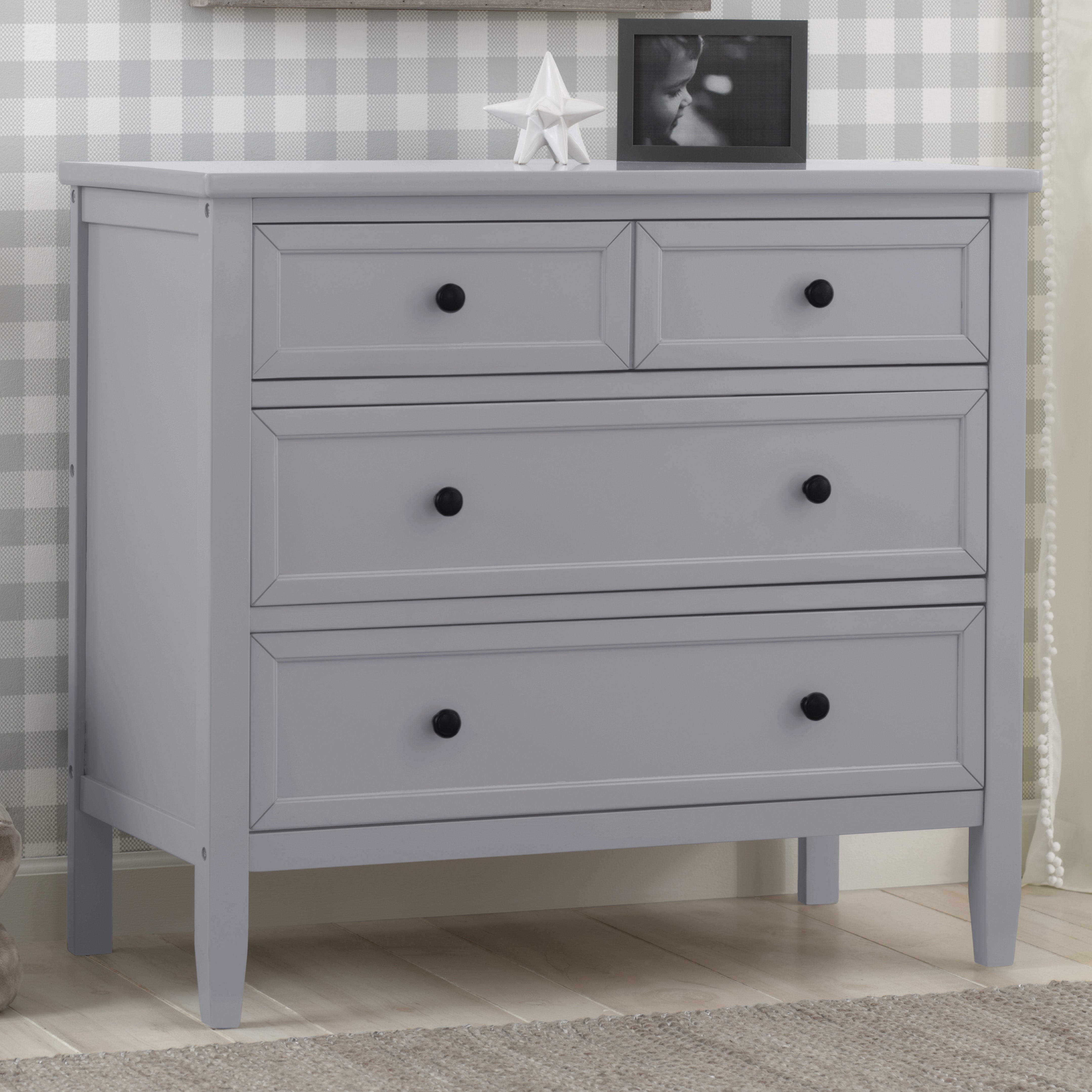 Epic 3 Drawer Dresser - Modern Wooden Chest of Drawers for Bedroom & Closet Storage | Perfect for Home Organization & Small Spaces