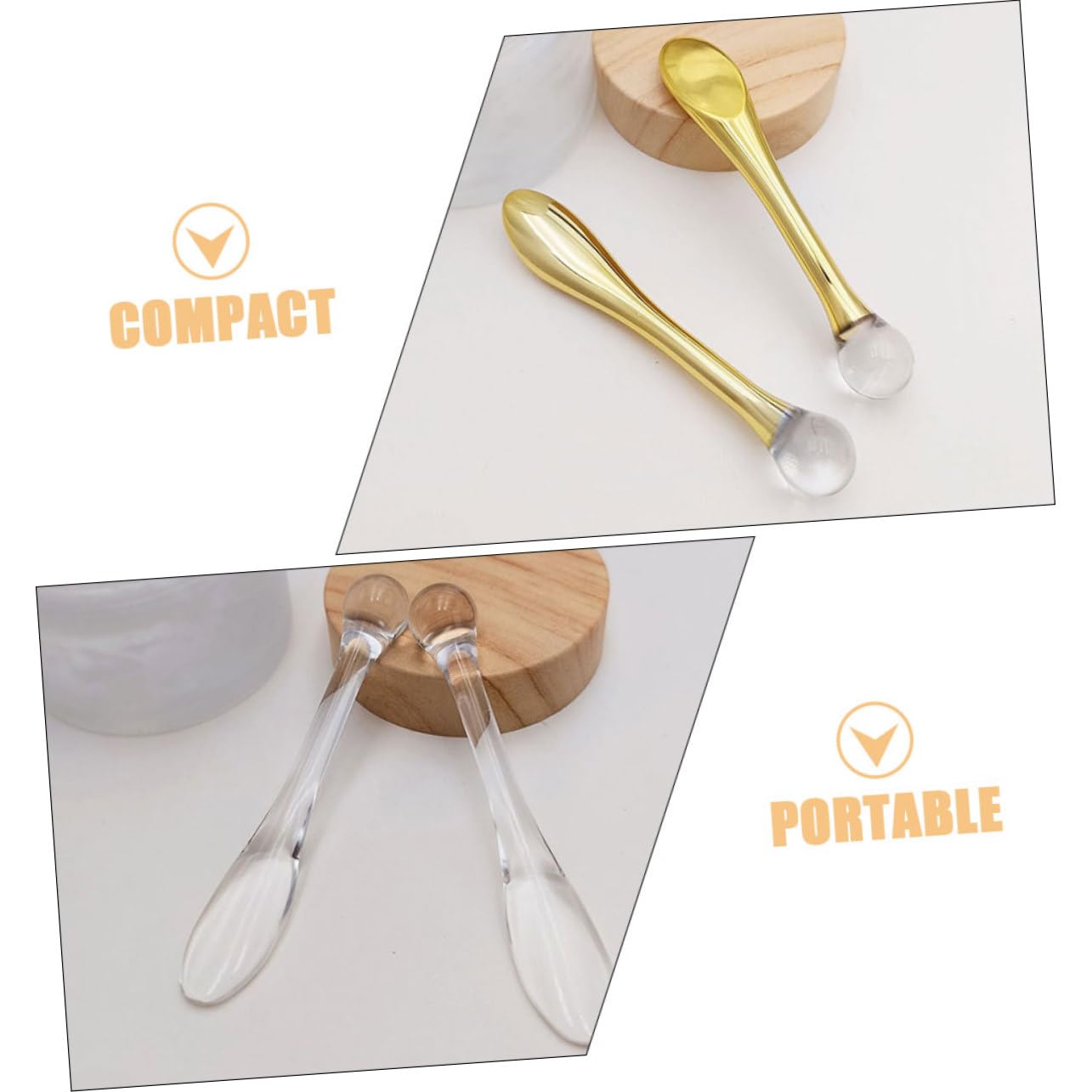10-Piece Reusable Cosmetic Spatula Set - Eye Cream Scoop Stick, Makeup & Lotion Applicator, Facial Spatula Tool for Women | Perfect for Skincare Routine, Travel & Salon Use