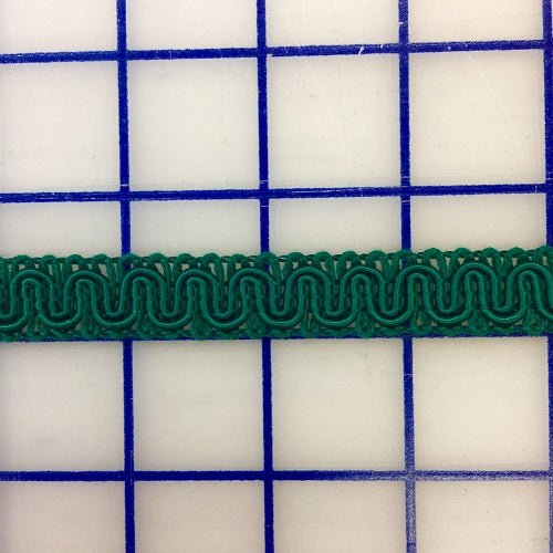 1/2 Inch Non-Metallic French Gimp Trim in Hunter Green - Perfect for Upholstery, Drapery, and DIY Home Decor Projects