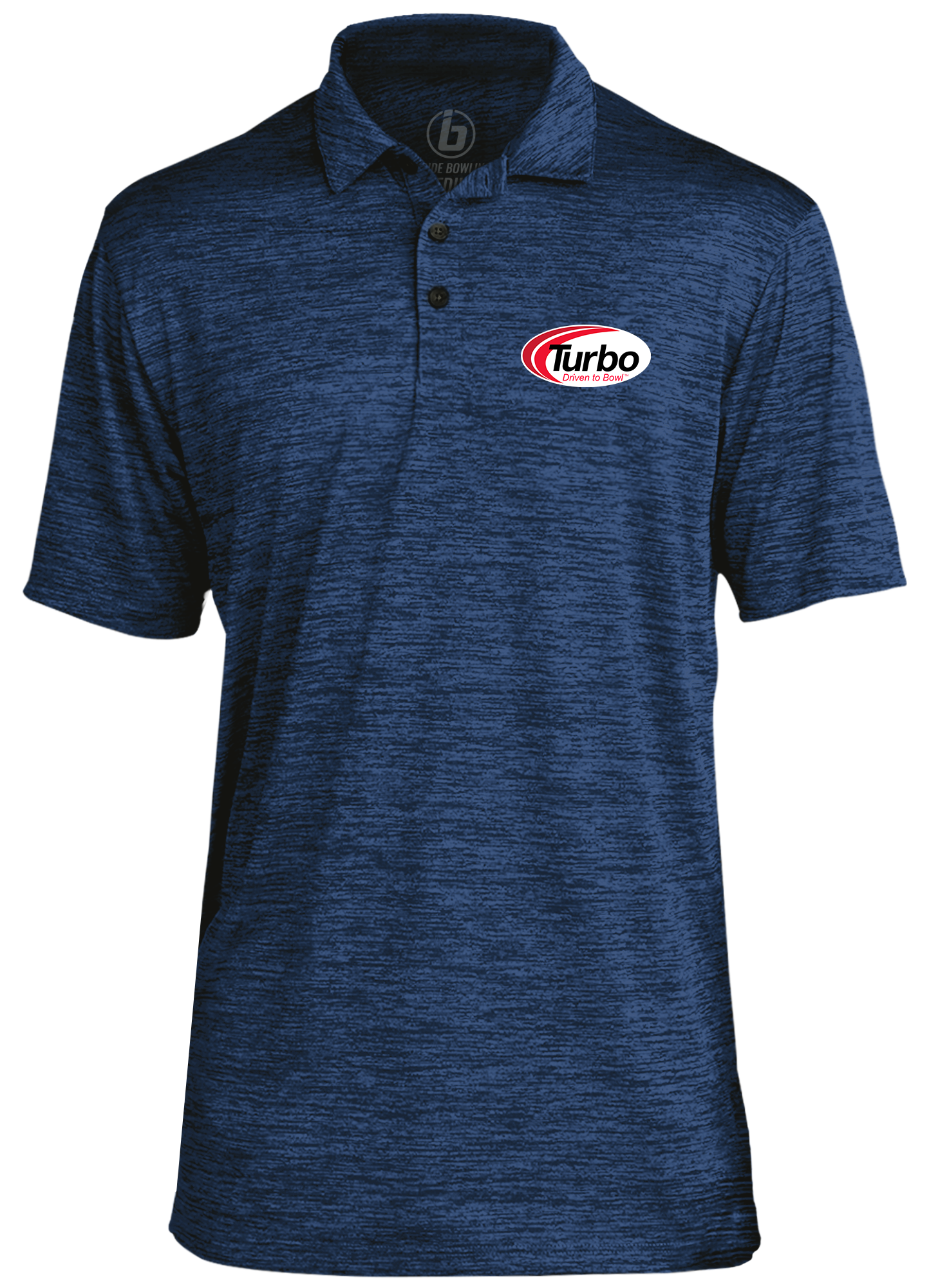 Turbo Classic White Logo Performance Polo Shirt for Men - Moisture Wicking, Breathable Golf & Tennis Shirt - Perfect for Sports, Work & Casual Wear