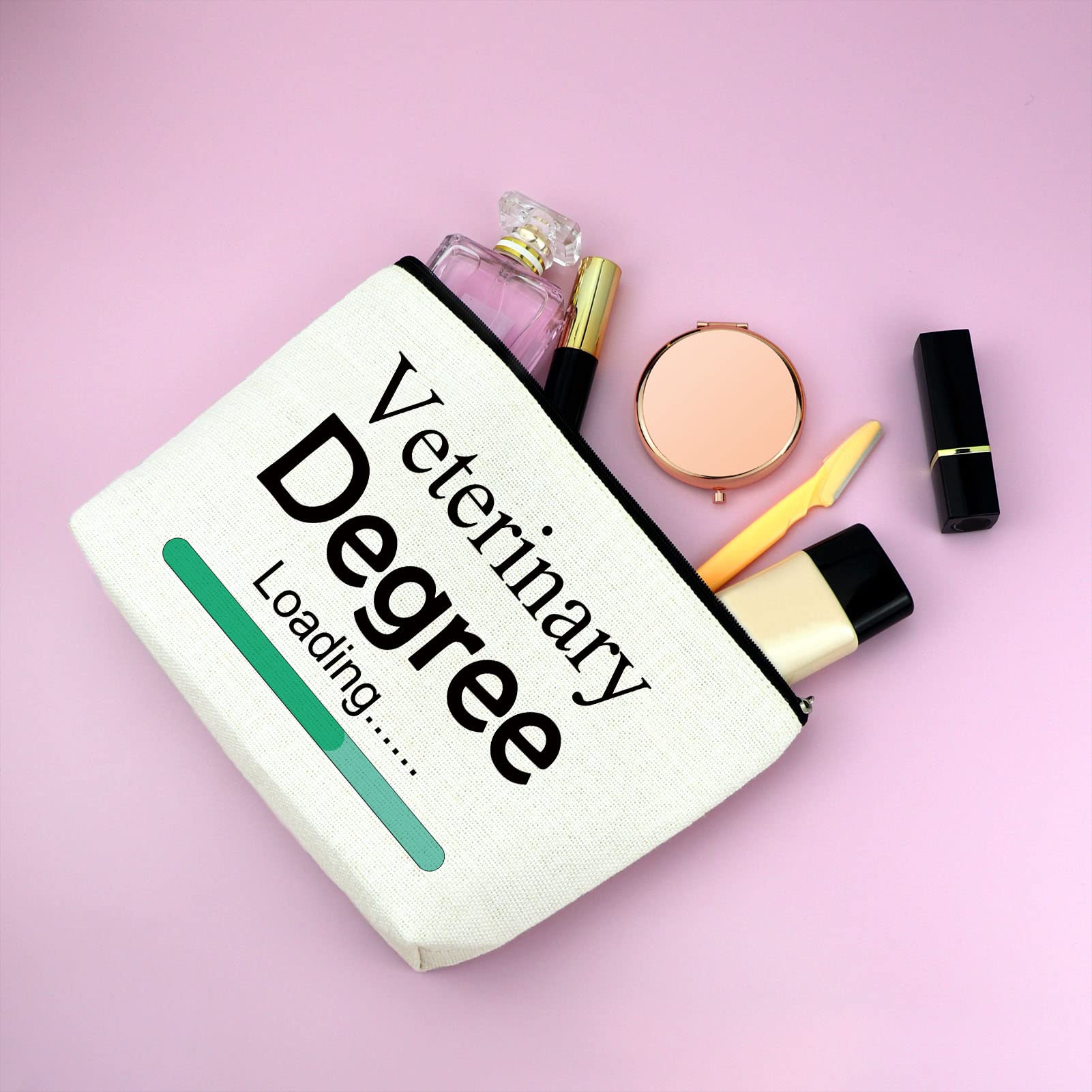 **Veterinary Technician Gift Makeup Bag - Vet Tech Graduation, Birthday & Appreciation Gifts for Women - Cosmetic Bag for Future Veterinarians | Perfect for Work, School & Travel**