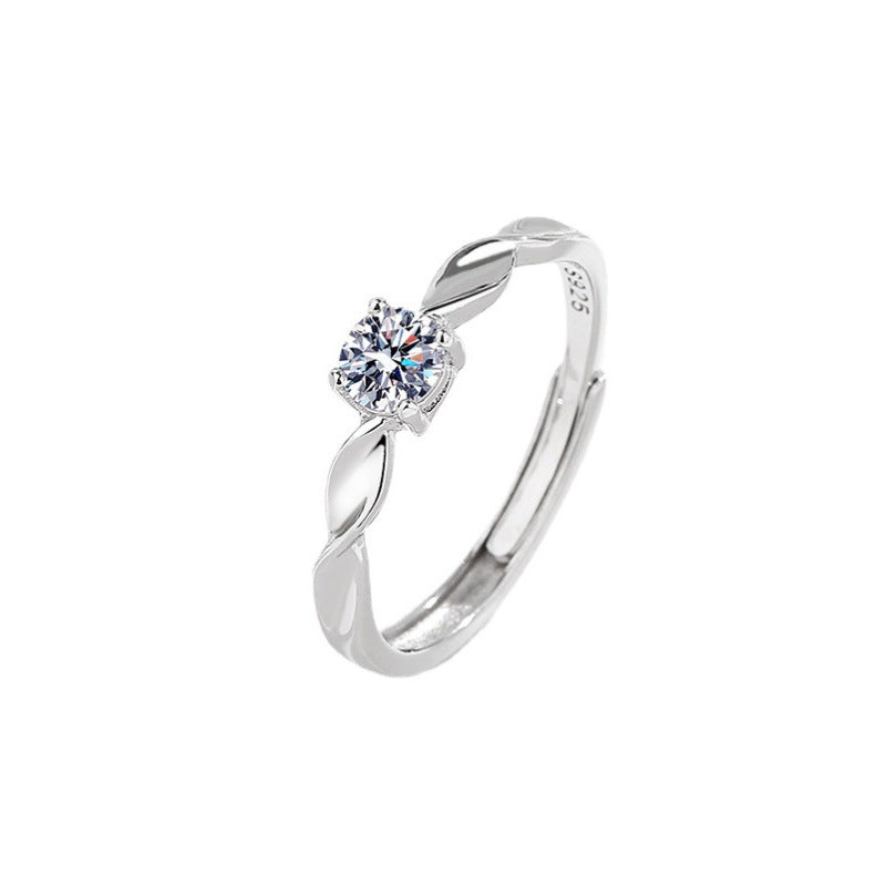 Sterling Silver Twist Couple Rings for Women & Men - Elegant Matching Wedding Bands, Anniversary Gifts - Perfect for Engagements, Valentine's Day & Romantic Occasions