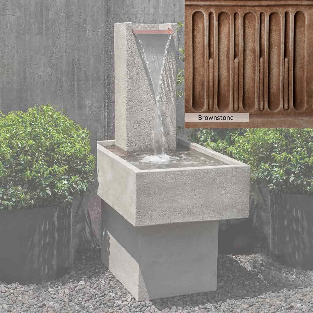 Campania International Falling Water Fountain III - Outdoor Garden Waterfall Feature for Patio, Yard, and Landscape Decor