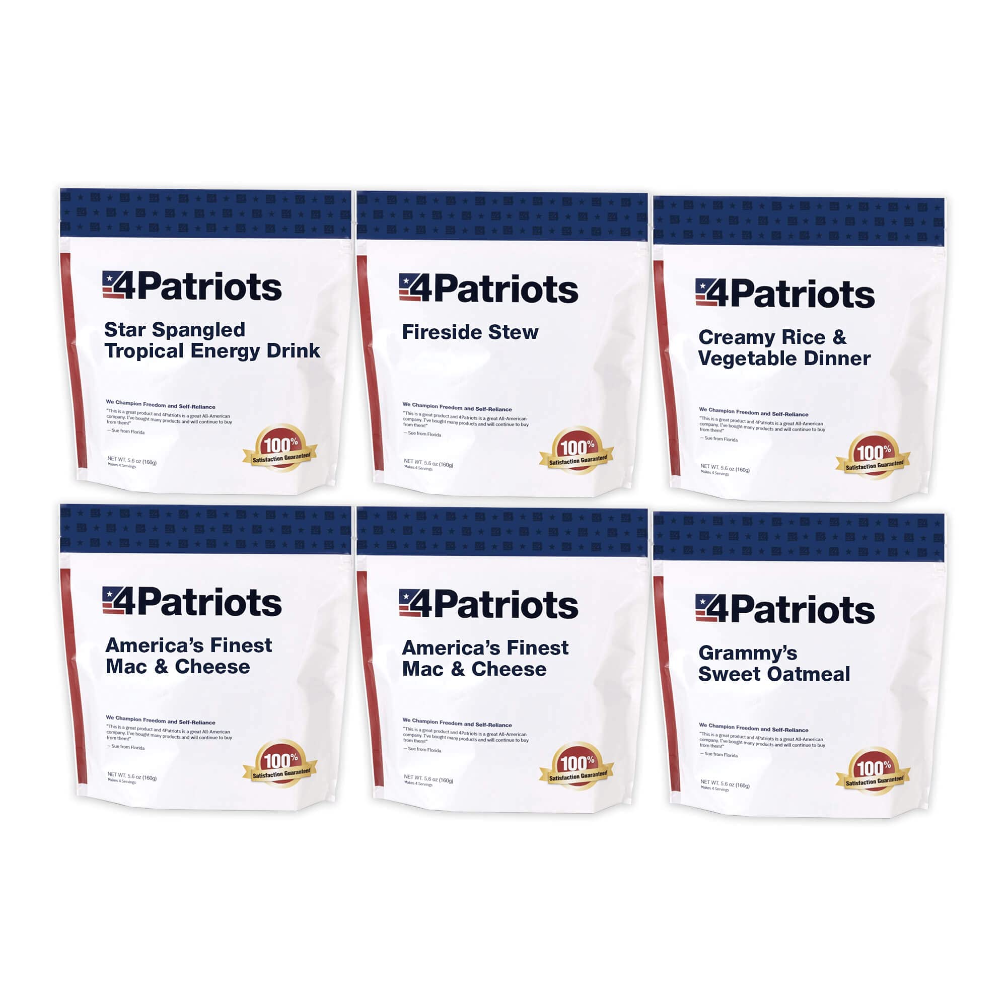 4Patriots 1-Week Emergency Food Supply & Survival Coffee Bundle - 25 Year Shelf Life, 72 Servings - Perfect for Camping, Hiking, and Disaster Preparedness