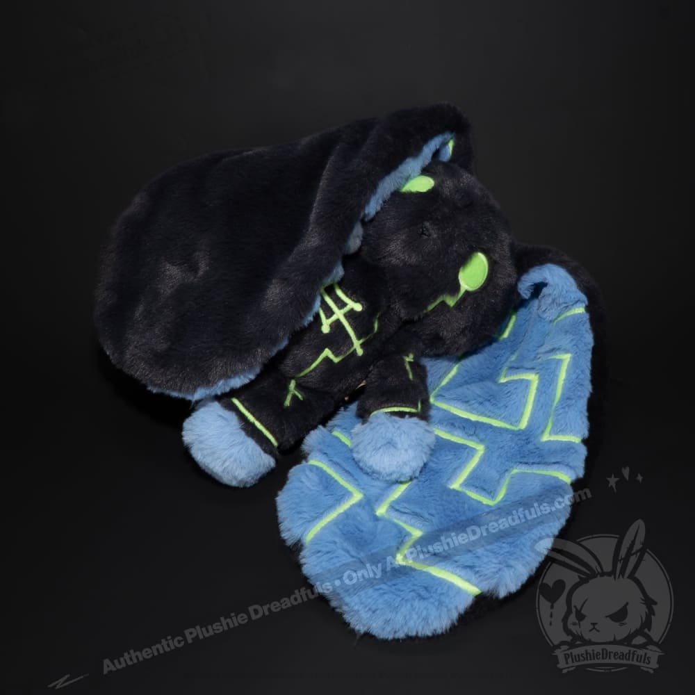 Plushie Dreadfuls Nyctophobia Rabbit - Soft Stuffed Animal Toy for Anxiety Relief & Comfort | Perfect for Nighttime Fears, Therapy, and Cuddling