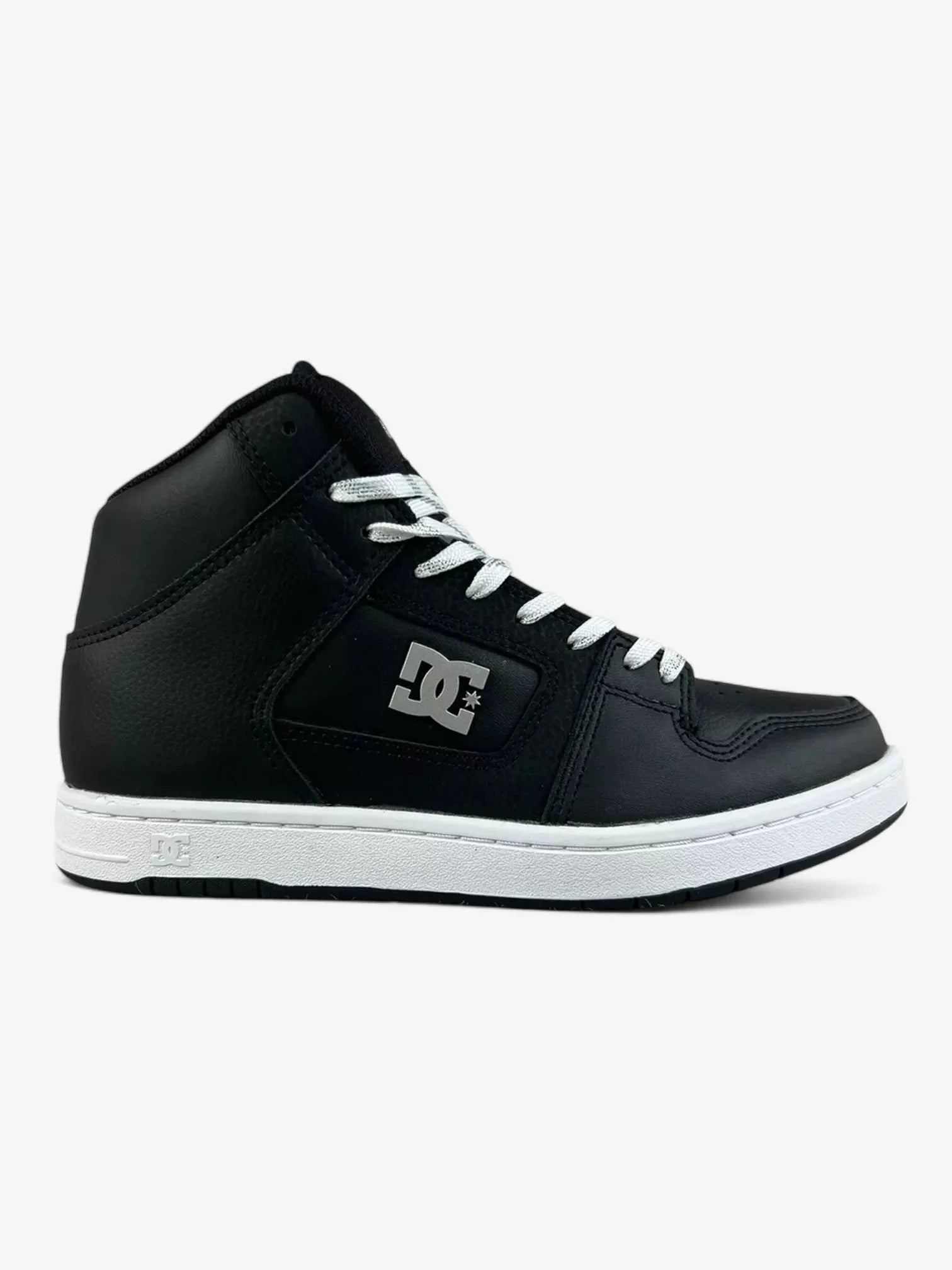 DC Women's Manteca 4 Mid Black Skate Shoes - Comfortable High-Top Sneakers for Skateboarding & Streetwear Fashion