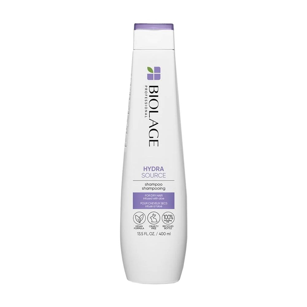 Biolage HydraSource Shampoo for Dry Hair - 13.5oz/400ml Moisturizing Shampoo with Aloe & Coconut - Hydrating Hair Care for Daily Use at Home or Salon