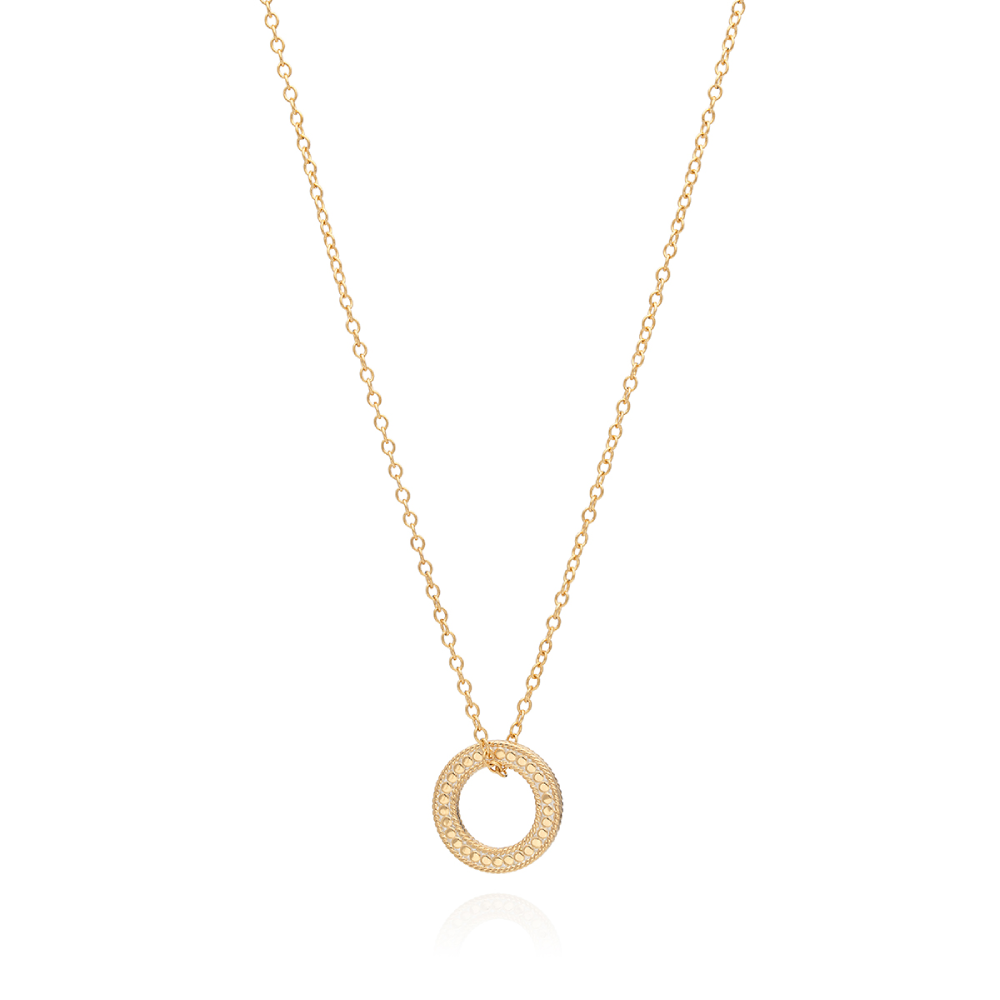 Anna Beck Circle of Life Open O Charity Necklace - Sterling Silver Pendant for Women, Inspirational Jewelry Gift for Her - Perfect for Charity Events, Weddings & Everyday Wear