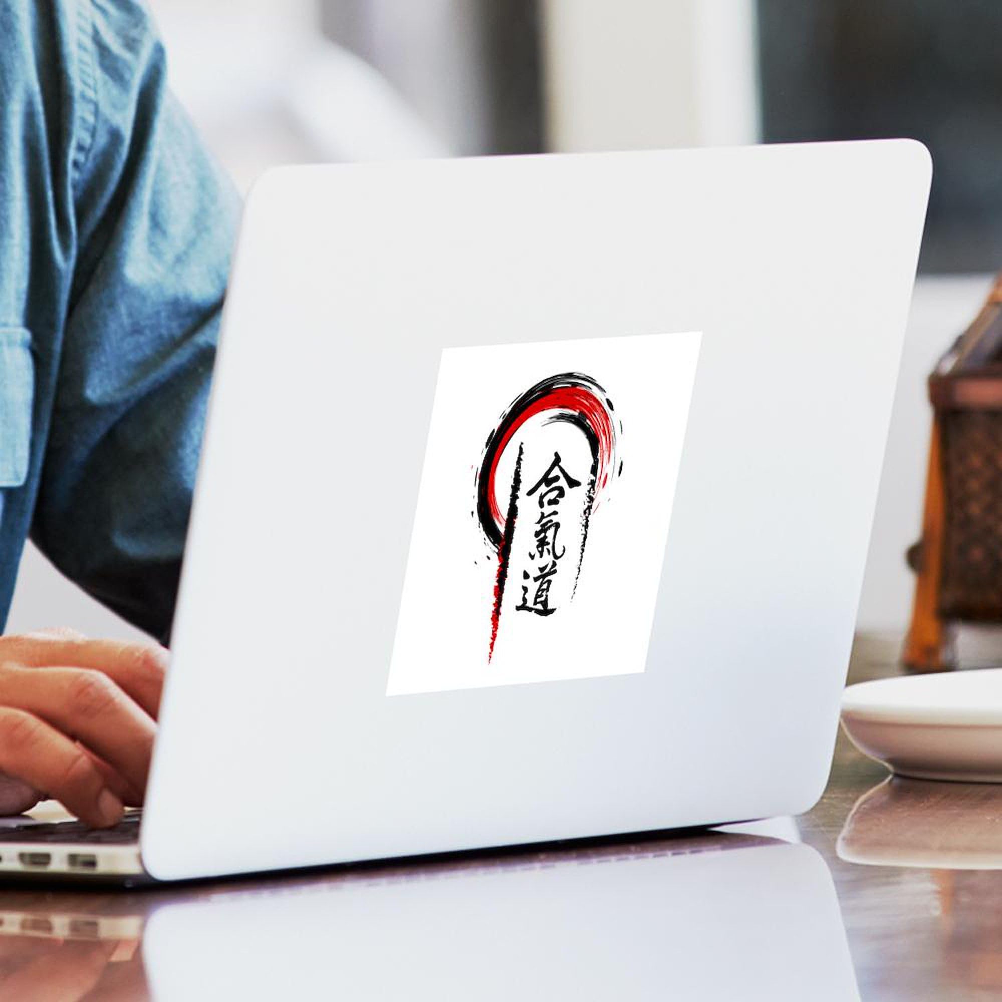 Aikido Sticker - Square Car Decal for Bumper & Laptop