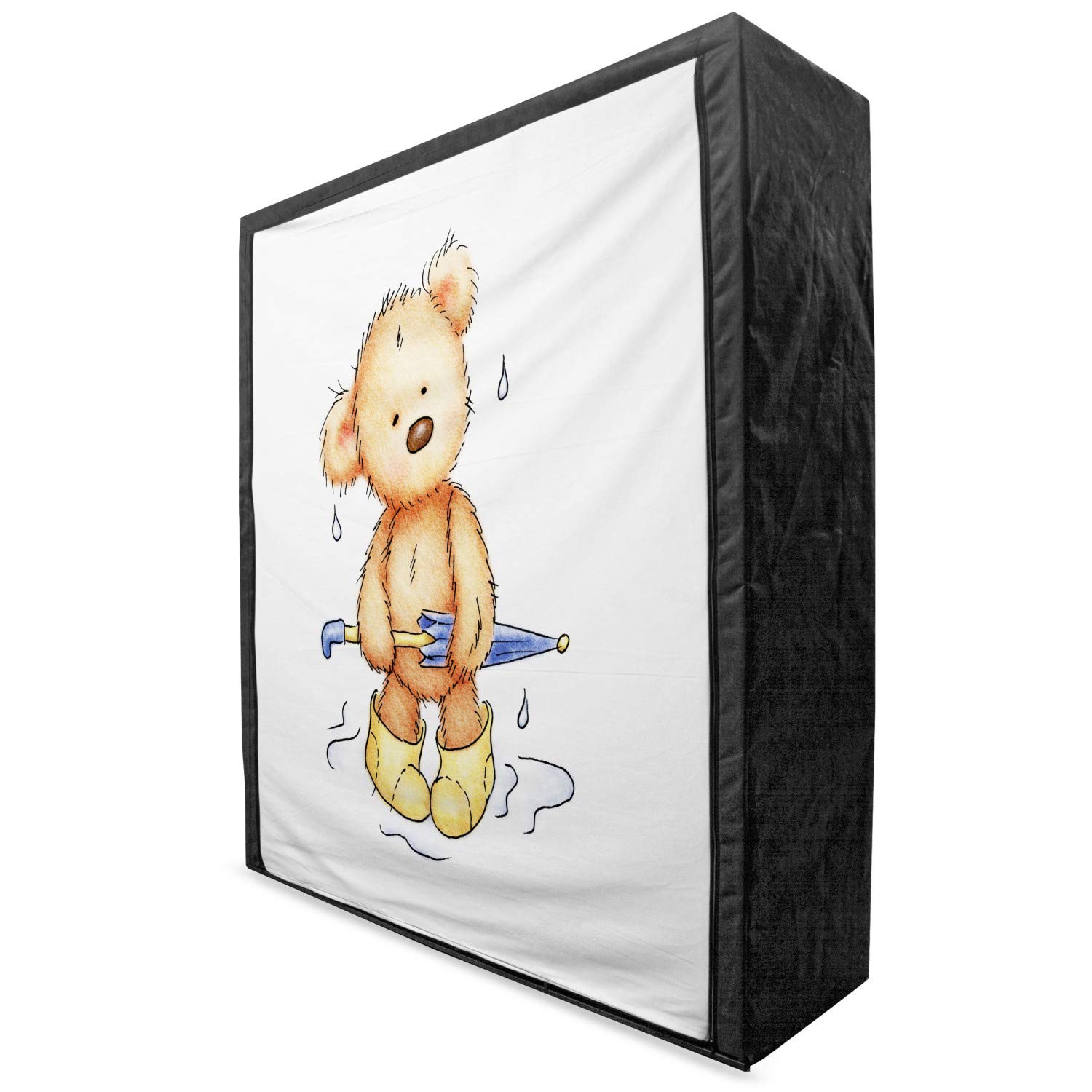 Ambesonne Bear Portable Fabric Wardrobe - 59