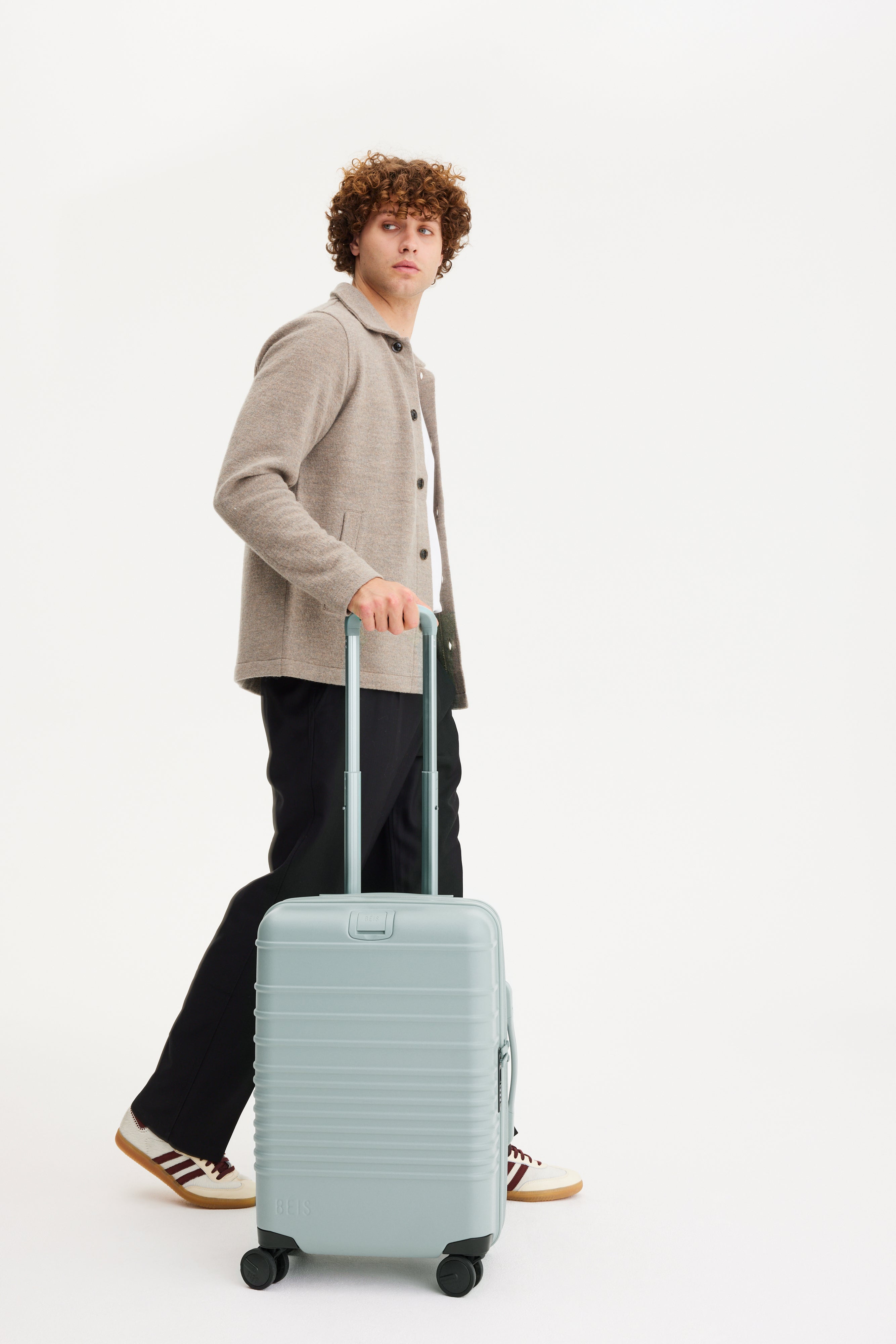 Slate Carry On Roller Luggage - Lightweight & Durable Suitcase for Travel, Business Trips & Weekend Getaways