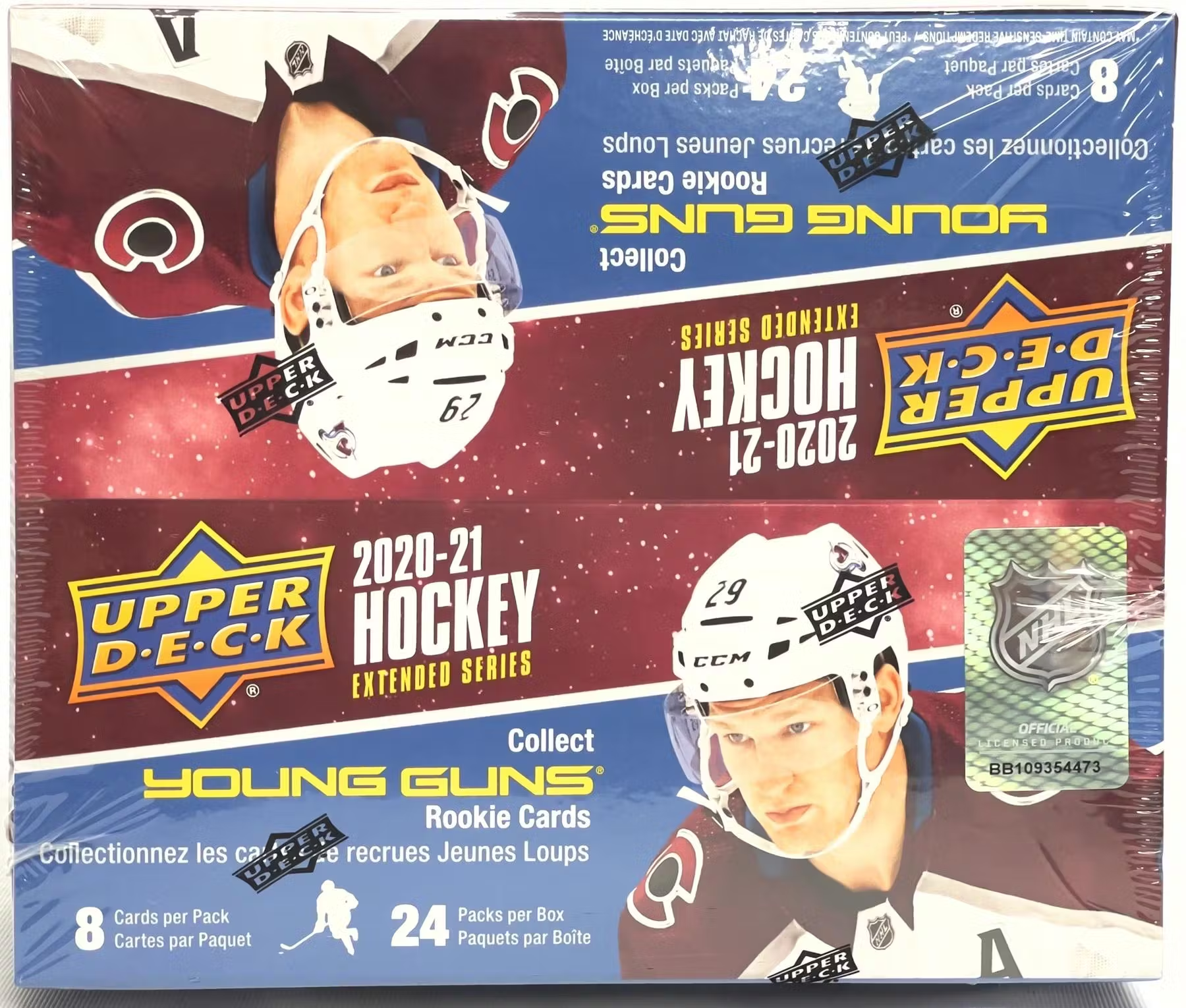 2020-21 Upper Deck Extended Hockey Retail Box - 24 Packs, 8 Cards per Pack - Collectible NHL Trading Cards for Fans & Collectors - Perfect for Gifts, Trading, and Display