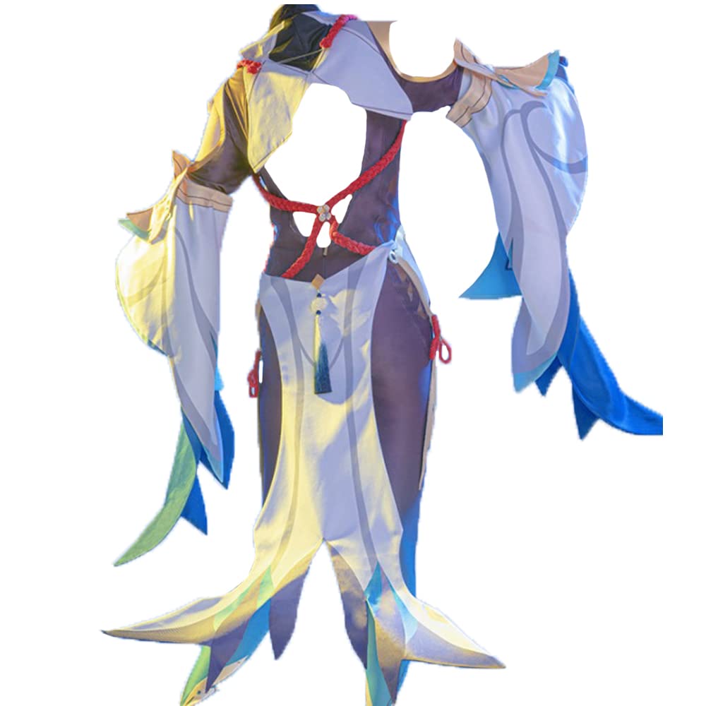 Genshin Impact Shenhe Cosplay Costume - Official Character Outfit for Halloween, Anime Conventions & Role-Playing Events
