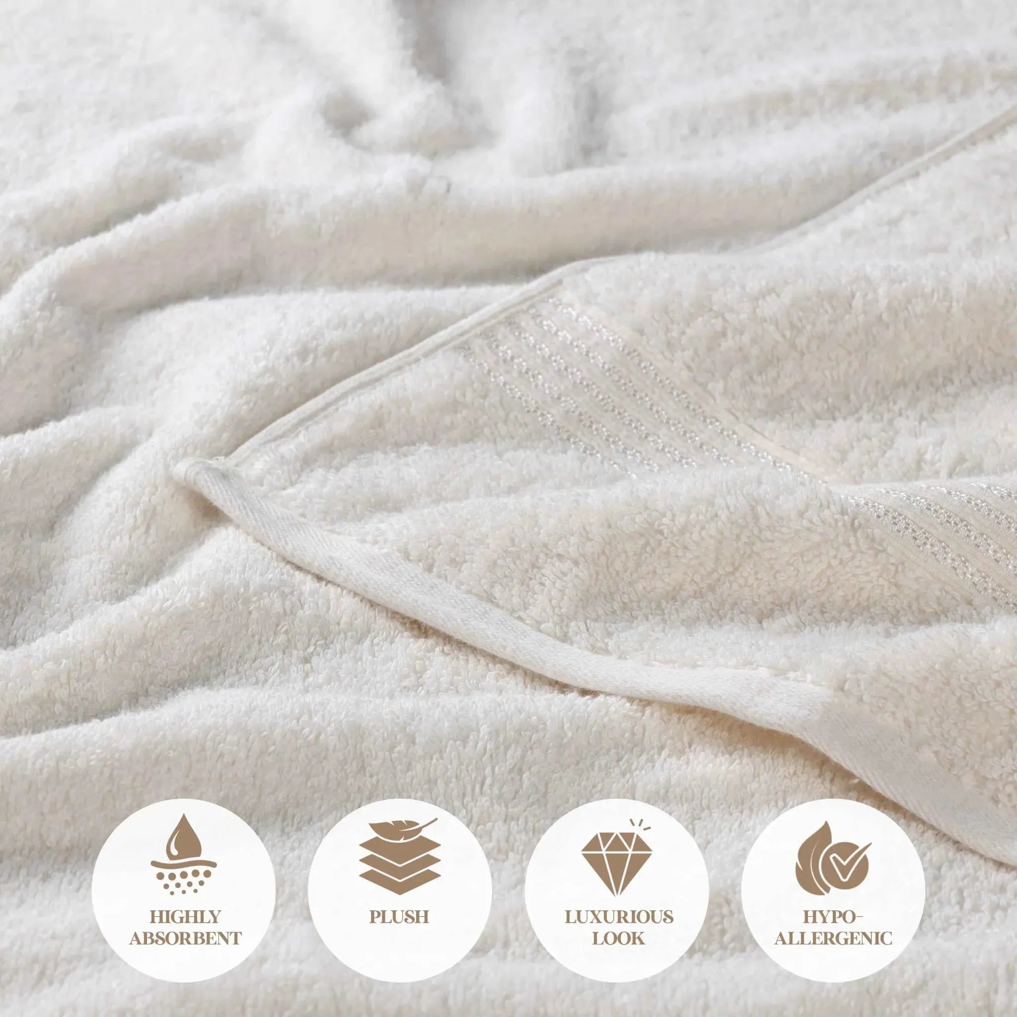 Premium Egyptian Cotton Bath Towel Set of 2 - Ultra Soft & Highly Absorbent Luxury Bath Sheets for Spa, Hotel & Home Use - 100% Heritage Cotton (White)