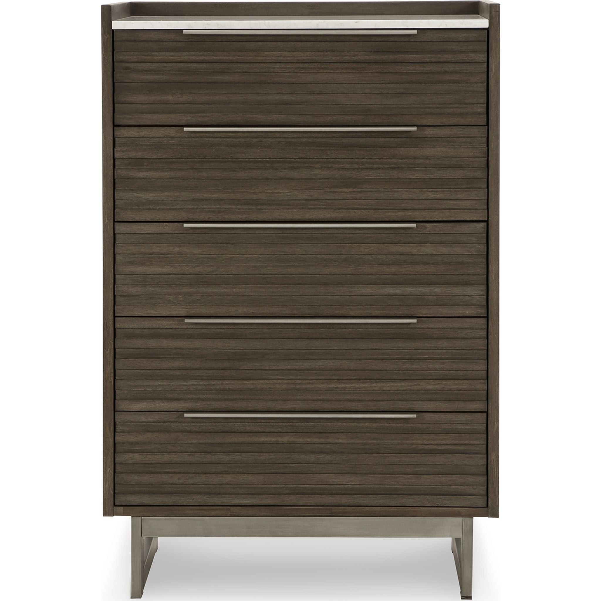 Arkenton Chest - Grayish Brown & White Wooden Storage Box for Home, Office, and Bedroom Organization